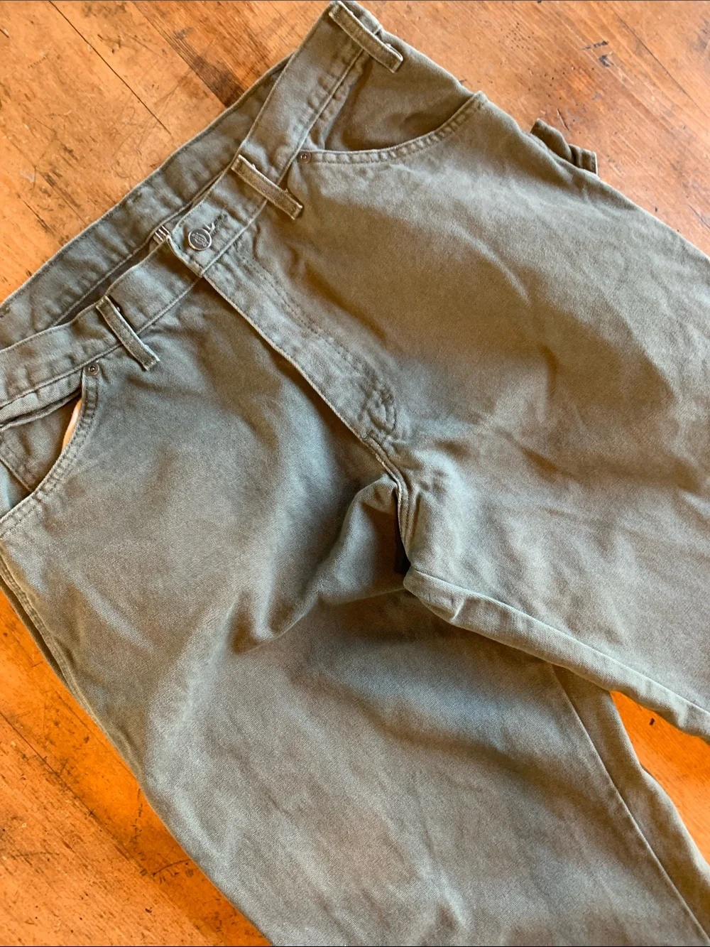 Dickies Men's Olive Green Workwear Chinos